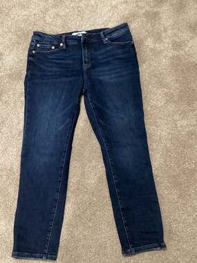 Mica Los Angeles Dark Wash Slim Straight Jeans Size 30